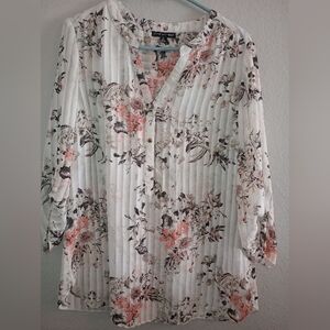 Sara Michelle Pink transparent See Through Blouse